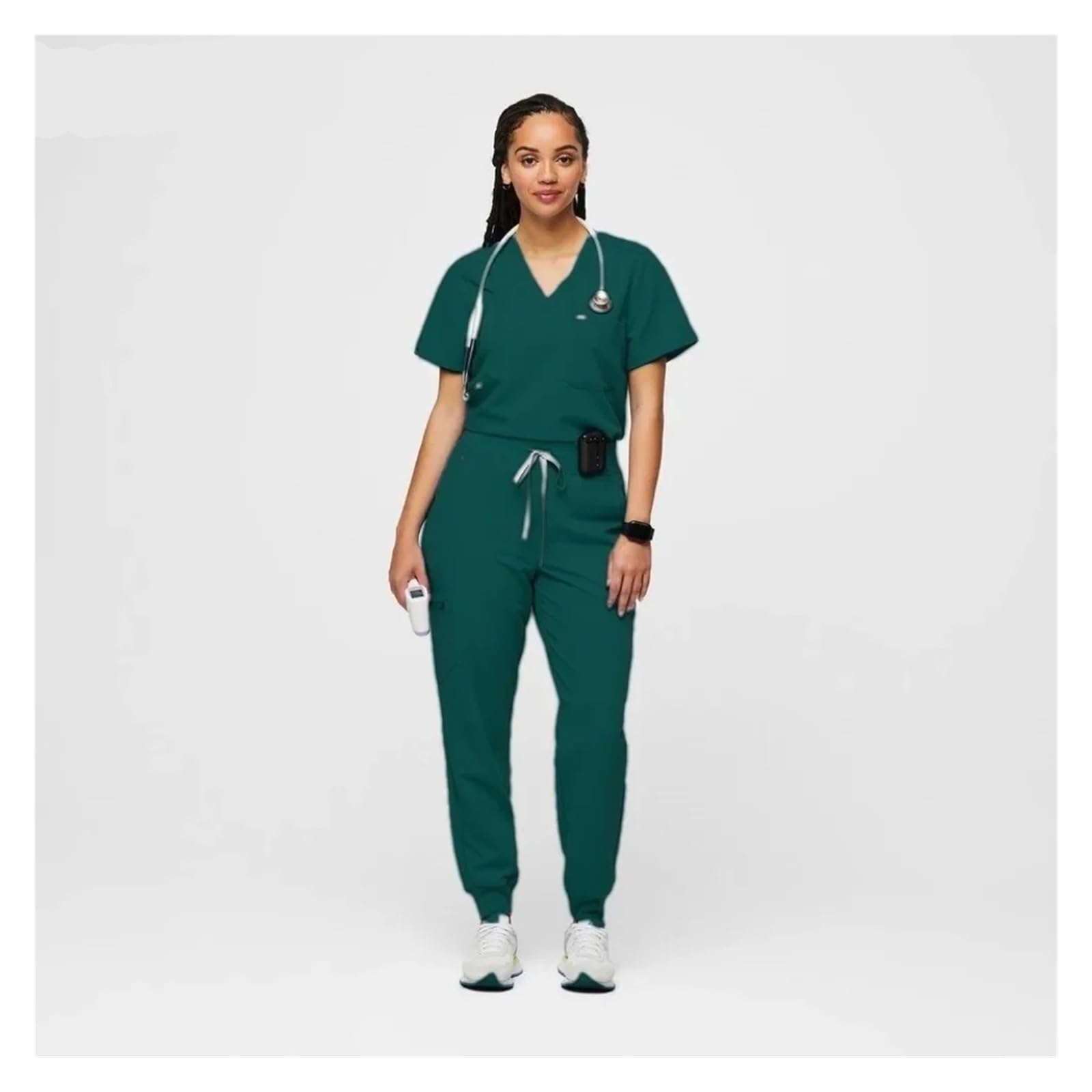 Uniforme Sanitario NiñA Mono de enfermería Moda for Mujer, Camisa salón Belleza, Uniforme Enfermera for Hospital