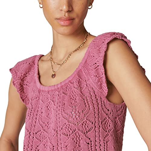 Image of Lucky Brand Womens Lucky Brand Women's Flutter Sleeve Knit PulloverPullover Sweater