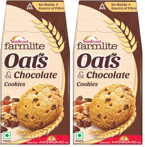 Image of Sunfeast Farmlite Oats with Chocolate, 150grams (Pack of 2)