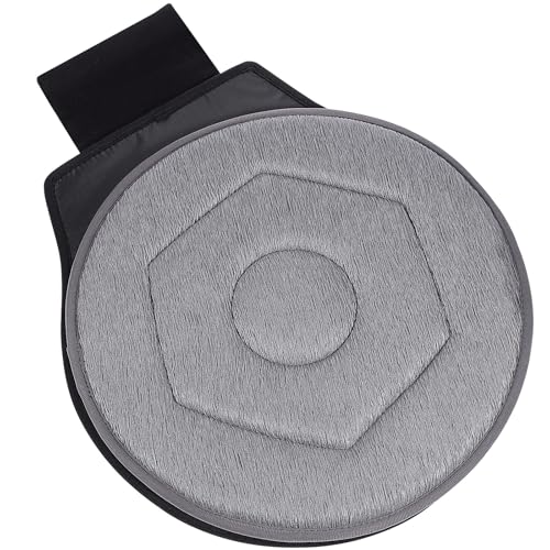 YARNOW 360 Degree Swivel Seat Cushion for Car Dark Gray Rotating Chair Pad Non-Slip Auto Revolving Base for Elderly and Pregnant Women Home Office Mobility Assist