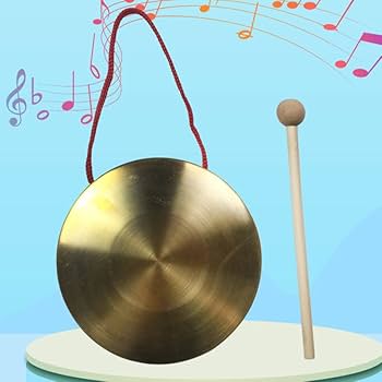 Amazon | Yyiingkku ゴングドラム 銅鑼 ドラム 太鼓 バチ 1本付