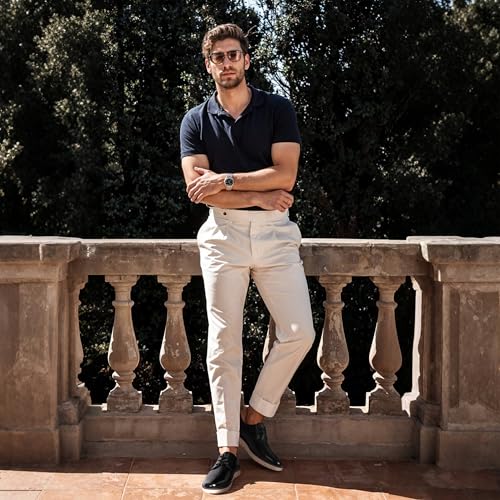 Image of Jousen Mens Dress Shoes Comfortable Business Casual Sneakers | Casual Dress Shoe Style Classic Plain-Toe Oxford Design Removable Footbed Work & Office Wear