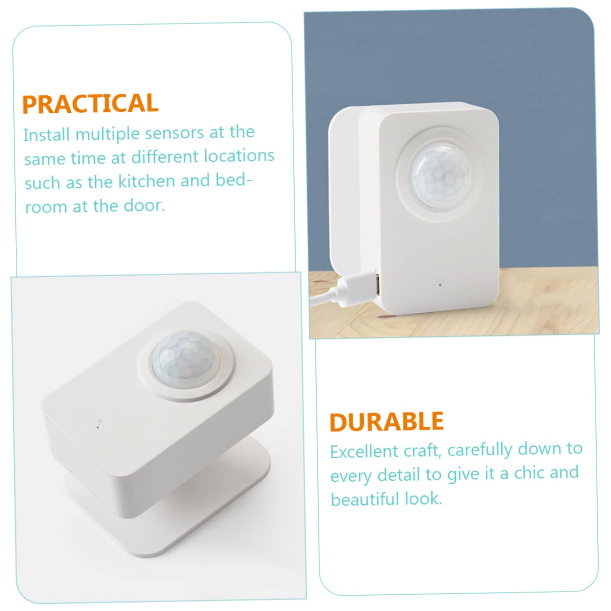 Intelligenter WLAN Pir Bewegungsmelder Sensor für Zuhause und Alarm