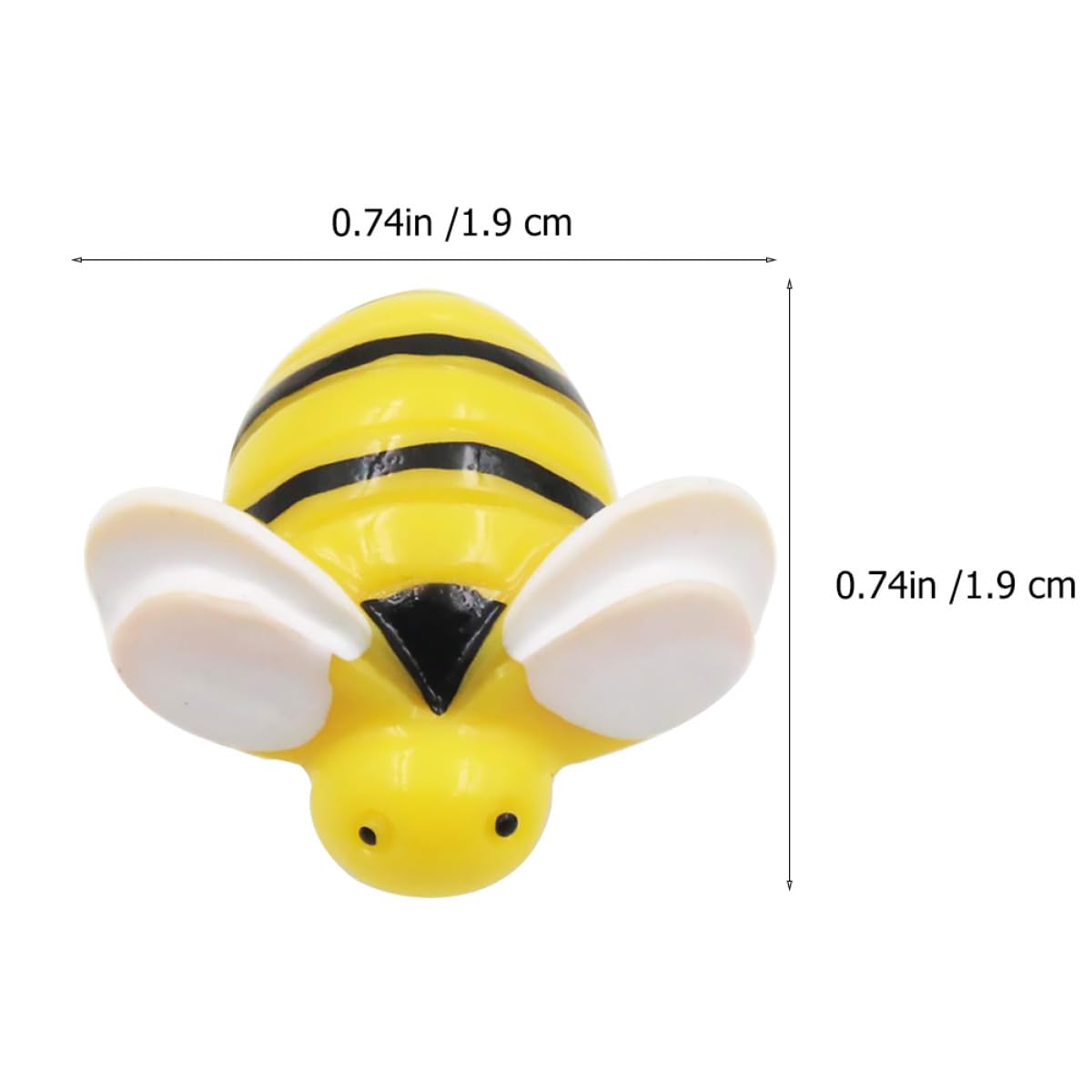 BETOOKY Chinchetas Caja de 60 Unidades Forma de Abeja Amarilla Pequeñas de Resina Creativas y Fáciles de Remover para Decoracion Colegio y Hogar