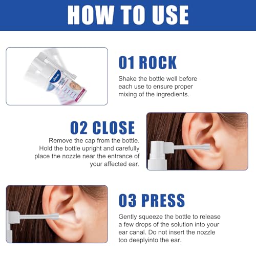 3Pcs Tinnitus SprayOhrenschmalz Entferner Spray Hearing Aid Spray Qartel Ohrenspray Ohrenreiniger Spray Tinnitus Relief Spray Hearing Restoration Spray Lindert Tinnitus Gehör Verbessern(30ml)