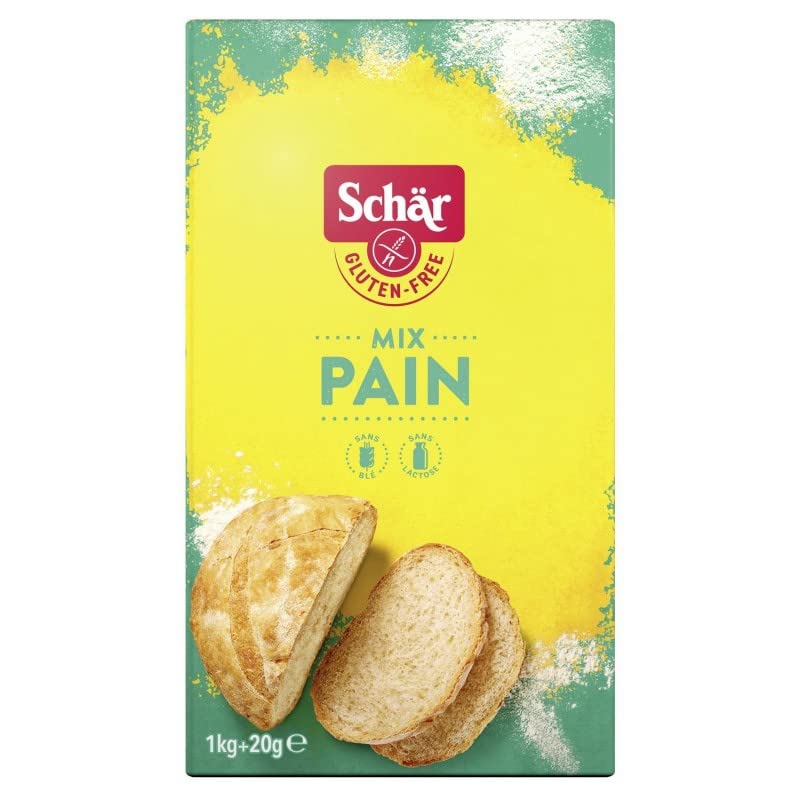 MIX PANÉ MÉLANGE DE FARINE POUR PAIN SANS GLUTEN 1.2KG, SCHAR, LOT DE 2