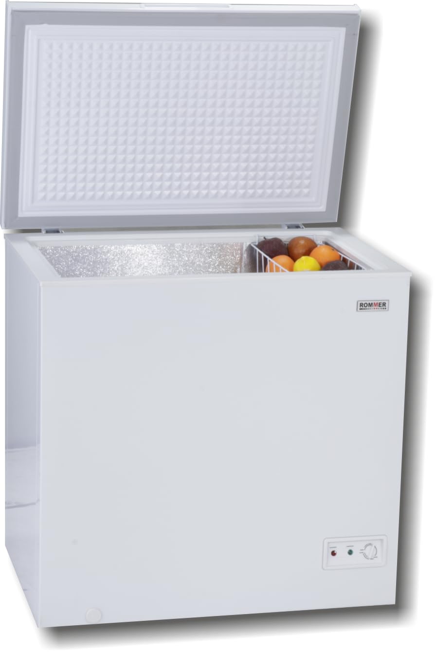 Congelador horizontal Rommer CHE 213, capacidad 200 Litros, Clase energética E, color blanco