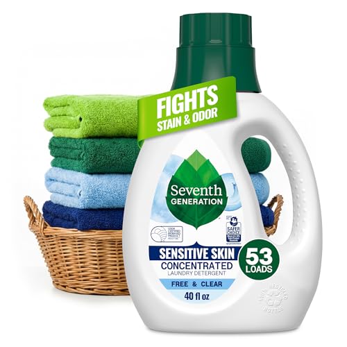 Seventh Generation Concentrated Laundry Detergent Liquid Free & Clear Fragrance Free 40 oz