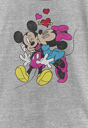 Image of Disney Girls Characters Mickey Minnie Love Girl's Solid Crew Tee