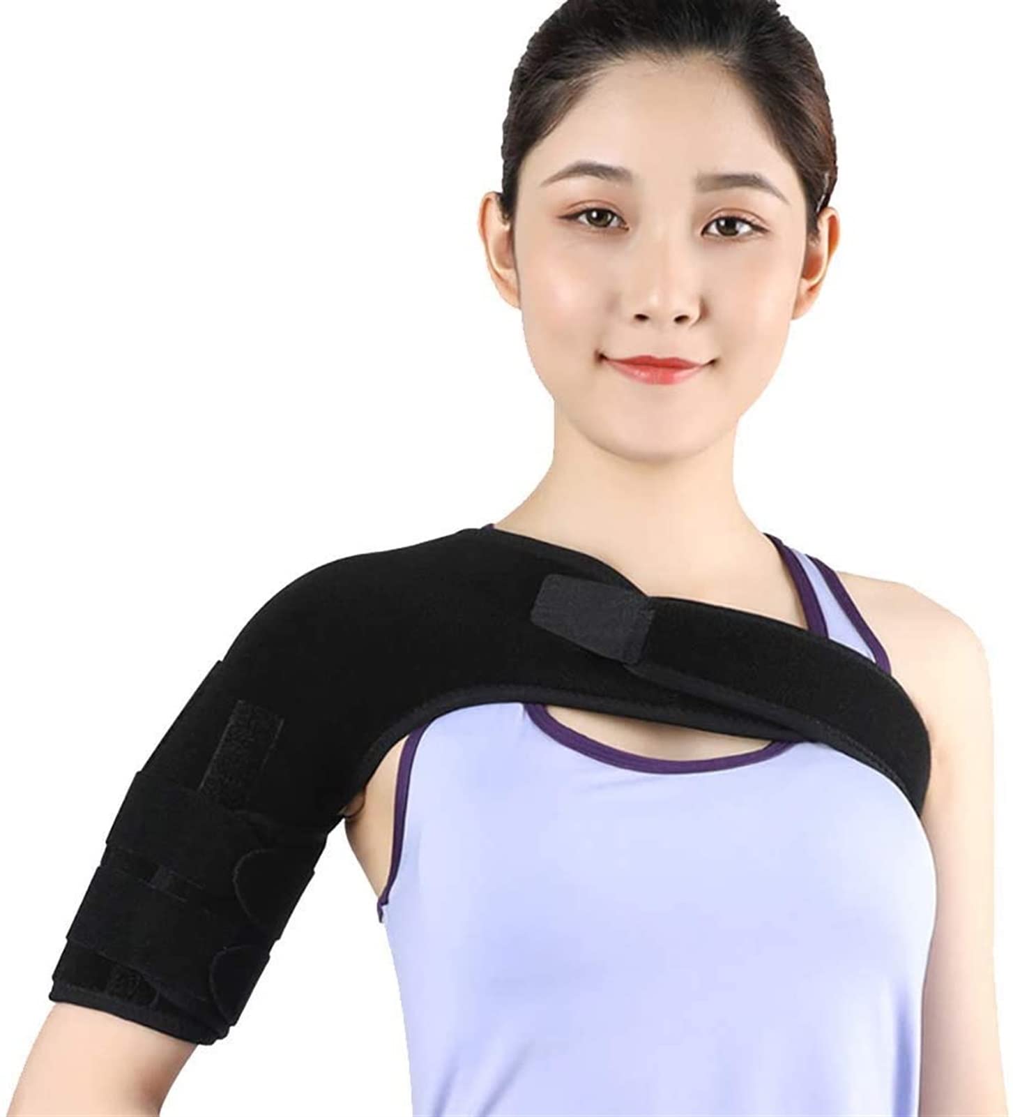 Shoulder Brace for Women Rotator Cuff Compression Support for Dislocated Ac Labrum Tear Tendinitis-Right-M