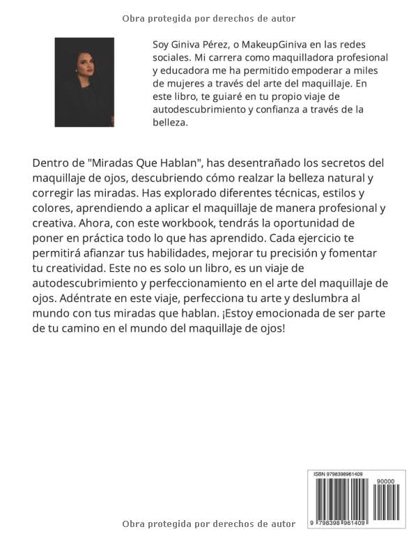 Miniatura 2 de WORKBOOK Miradas que hablan Libro de Práctica (Maquillaje Sin Límites La Guía Makeup Giniva para Dominar el Maquillaje) (Spanish Edition)
