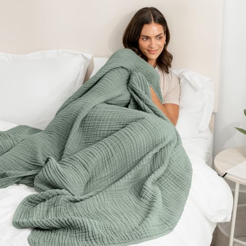 Manta de Muselina Comfy Cubs 50x70” Fern - Manta Grande miniatura 2