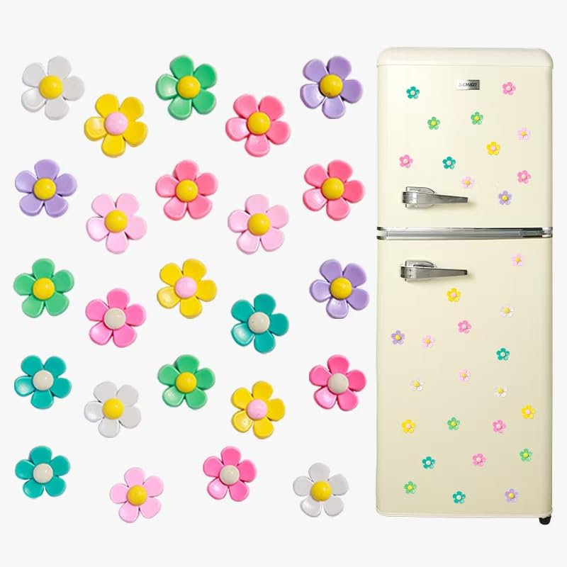 Imanes Decorativos de Flores 3D 24 piezas miniatura 7