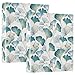 Gold Teal Ginkgo Leaves 3 Ring Binder 1.5