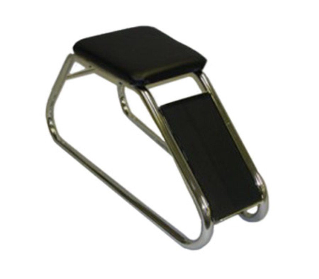 Classic Chrome Shoe Fitting Stool with Padded Seat