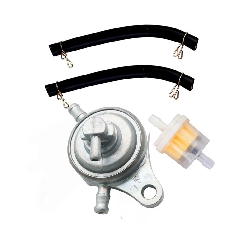 Rubinetto Benzina Moto Kit Filtro Tubo Flessibile Serbatoio Olio Pompa Carburante A 3 Vie Per GY650 150cc Interruttore Pressione Carburante Interruttore Carburante Scooter