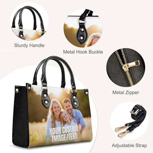 Bolso de cuero personalizado para mujer miniatura 6