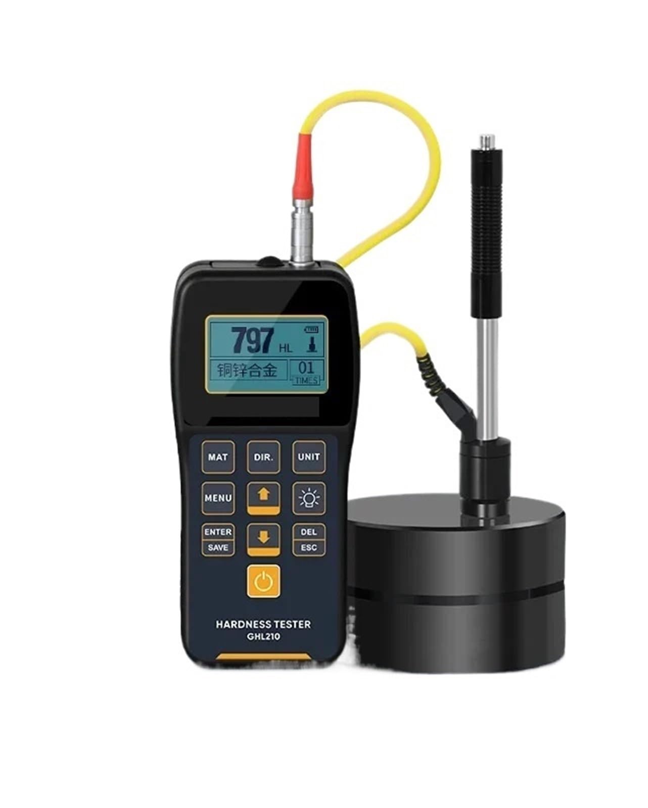 Leeb Hardness Tester Portable Rebound Meter Durometer HL、HB、HRB、HRC、HRA、HV、HS for Metal Steel Standard Hardness Blocks