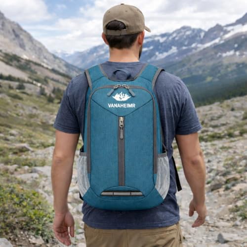 Mochila Plegable Ligera Resistente al Agua Verde miniatura 3