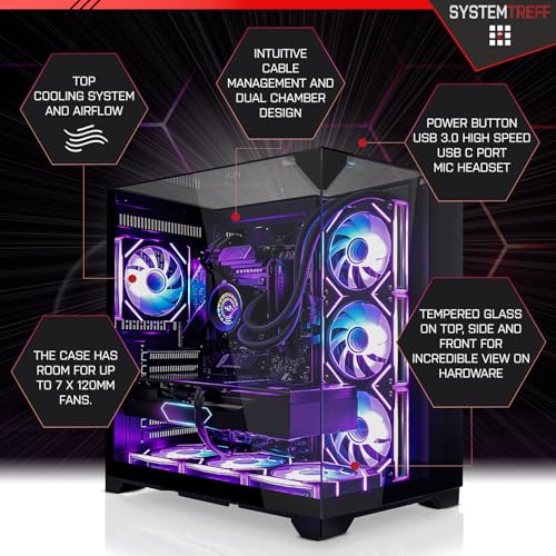 SYSTEMTREFF High-End Gaming PC Intel Core i9-12900KF 16x5.2GHz | Nvidia RTX 5090 32GB | 1TB M.2 NVMe + 1TB SSD | 32GB DDR5 RAM | Windows 11 | Desktop Computer Rechner für Gamer, Zocker & Streamer – Bild 4