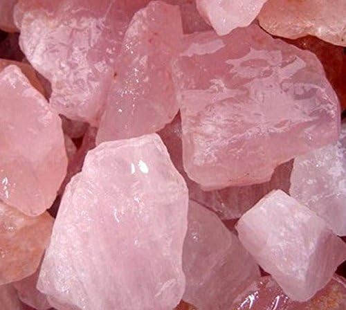 GeoSpecimens Wholesale Rose Quartz 05 LB Pink Quartz Crystal Mineral Specimens Natural Rose Quartz Tumbling Cutting Bead Facet Rough from Brazil