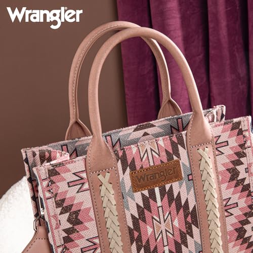 Image of Montana West X Wrangler Tote Bag for Women Boho Aztec Shoulder Purse Top Handle Satchel Handbag