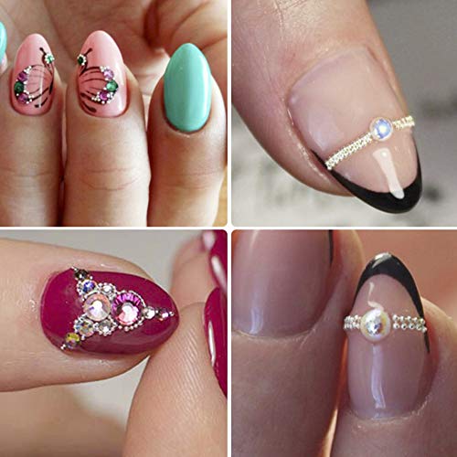 Nail Art Perlen Pulver, 3D DIY Micro Stahl Perlen Einfarbige Nail Art Dekorationen Mini Charm Stud Nail Professional Für… – Bild 4