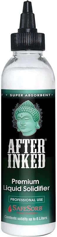 After Inked SafeSorb pó polimérico para resíduos líquidos de tinta e pintura de tatuagem, 170 g