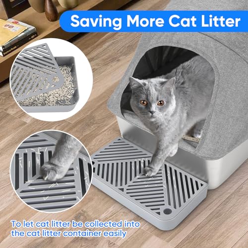 Caja sanitaria cerrada para gato acero inoxidable 24x16x16 in miniatura 5