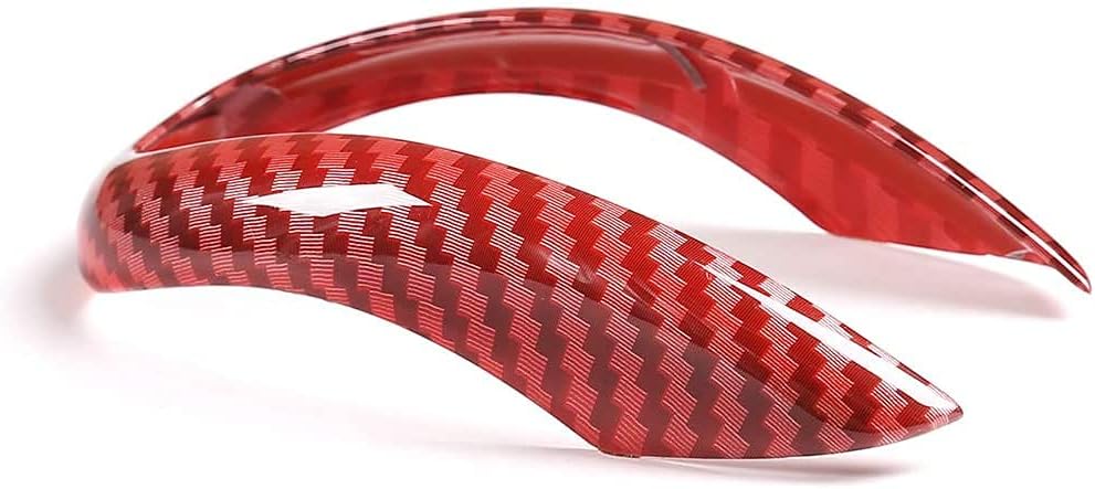 for Alfa Romeo Stelvio Giulia 2016 2017 2018 2019 Car Interior Red Carbon Fiber Gear Shifter Knob Frame Decor Decal Cover Trim Accessories