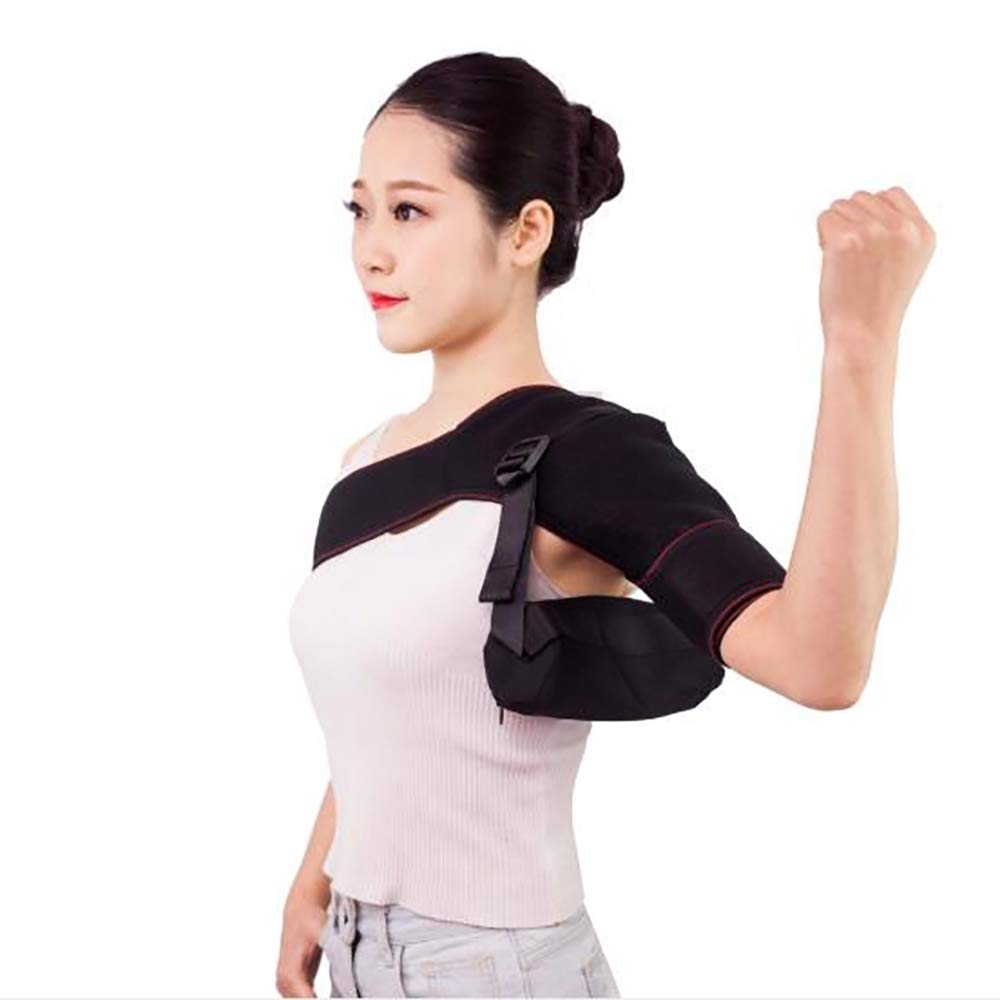 Schulterbandage, Schulterkompressionshülse Gurtwickel Bietet Unterstützung und Erleichterung bei Rotatorenmanschette, Schulterschmerzen,Leftshoulder
