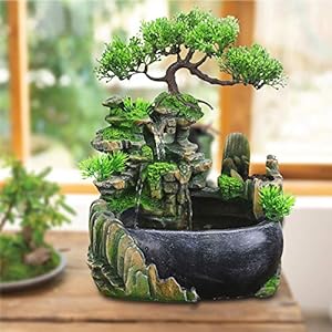 HarBin-Star Zimmerbrunnen Tischbrunnen Wasserfall 220V