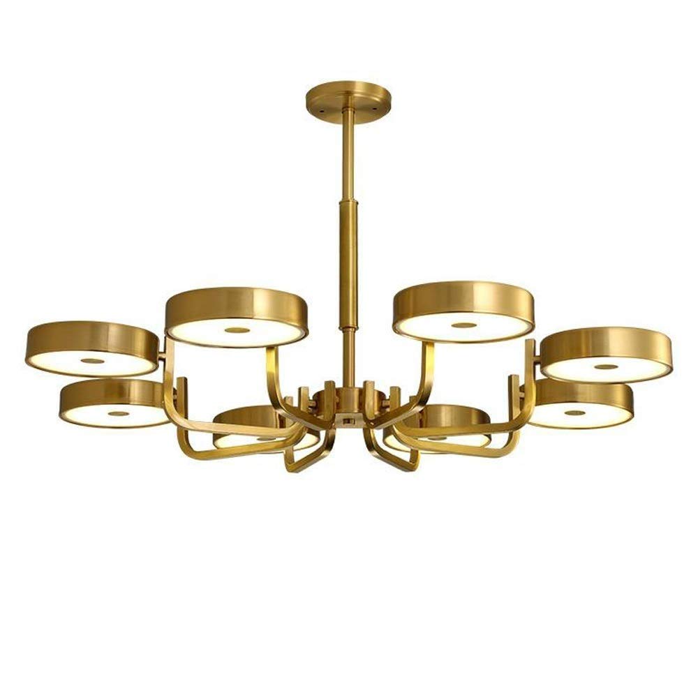 Chandelier Light Modern LED Chandelier Pendant Lighting Room Art Decor Fixtures Lighting Acrylic Brass 8 Lights for Bedroom