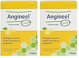 Heel - Angineel Limón, con Extracto Raíz de Regaliz, Malva Silvestre, Plantago, Viola y Goma Karaya, Calma la Irritación de Garganta y la Tos Seca y Productiva, Sabor Miel y Limón - 24 Comprimidos