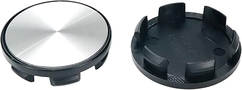 Miniatura 10 de Modengzhe Tapas centrales de repuesto para llanta de 2.126 in, tapas centrales de repuesto de 2.047 in a orejeta (base negra, parte superior negra)