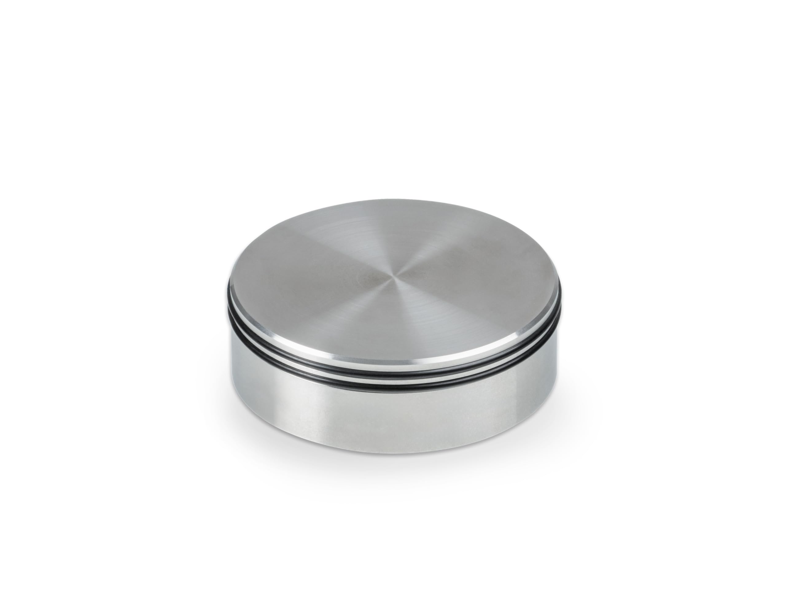 Pro-Ject Record Puck DS, peso della piastra pesante in acciaio inox per ridurre le risonanze indesiderate, 915 g (acciaio lucidato)