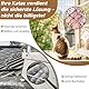 Aystkniet Katzennetz für Balkon Ohne Bohren inkl. Klebehaken & Silikonkleber, 2×3M/4×3M/6×3M/8×3M Katzennetz Drahtverstärkt, UV-beständig katzenschutznetz für Fenster Terrasse Tür (6 x 3 m)