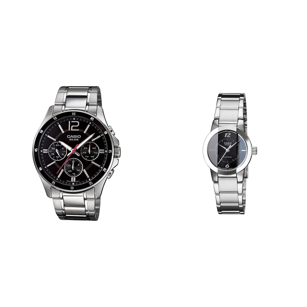 Casio Unisex Stainless Steel Mtp-1374D-1Avdf (A832), Ltp-1230D-1Cdf Analog Watch (Black Dial Silver Colored Strap), Band Color-Silver (B07X2GP24W) Amazon Price History, Amazon Price Tracker