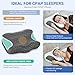 Elviros Cervical Neck CPAP Pillow for Sleeping, Ergonomic Adjustable Height Neck Support Memory Foam Bed Pillow for CPAP Users with Sleep Apnea, Suitable for Side and Back Sleepers