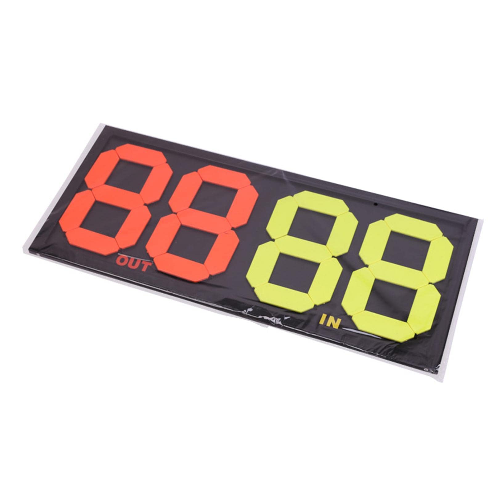 Quadro Sostituzioni Portatile Impermeabile,64 cm x 30 cm x 2 cm | materiale PP, numeri fluorescenti, facile trasporto, uso esterno