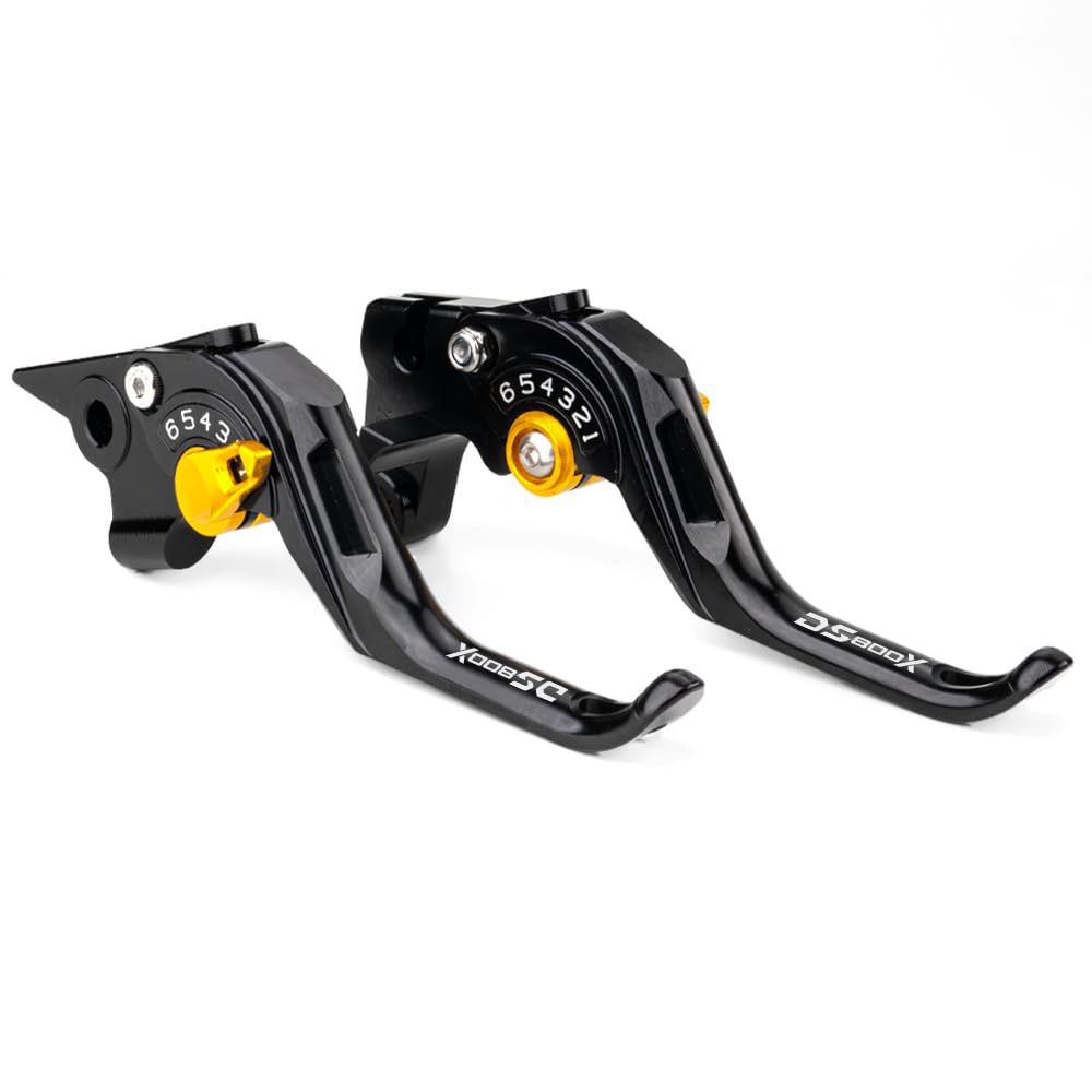 Adapté pour VOGE 800 DSX DS800X Rally DSX 800 2025 2026 Moto Ensemble de leviers de frein et d'embrayage en CNC Poignée de frein Leviers d'embrayage Accessoires 800 rally dsx 800dsx (Or)