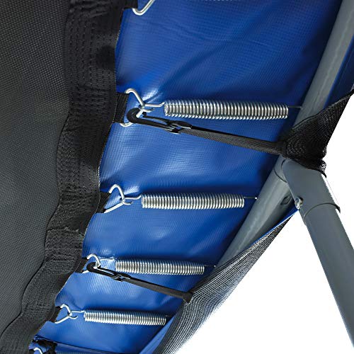 Image of Upper Bounce Round Trampoline Net Replacement Safety Enclosure, Universal Fit, Breathable, Weather-Resistant Mesh, Installs Outside Frame