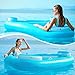 Jasonwell Floating Island Pool Float - Inflatable Lake Floaties Pool Lounger Raft Water Float with Cupholders Lake River Pool Big Multi Person Party Floatie Toys Relaxation Island Adults Kids