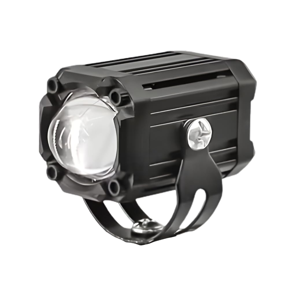 bike fog lamp led light motorcycle auxiliary spotlight projector beam waterproof driving lamp dual color white yellow universal car bike light metal body flash mode demon eye(pack of 1)-image-46