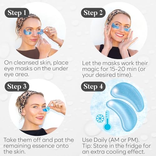 BLOOMORA Variety Under Eye Patches (30 Pairs) Under Eye Patches for Dark Circles, Under Eye Patches for Puffy Eyes and Dark Circles, Eye Masks Bulk, Eye Care, Puffy Eyes Treatment, Under Eye Mask - Thumbnail 6