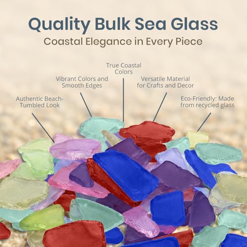 Nuances de mer variées en verre pilé doux pour création décorative - 3