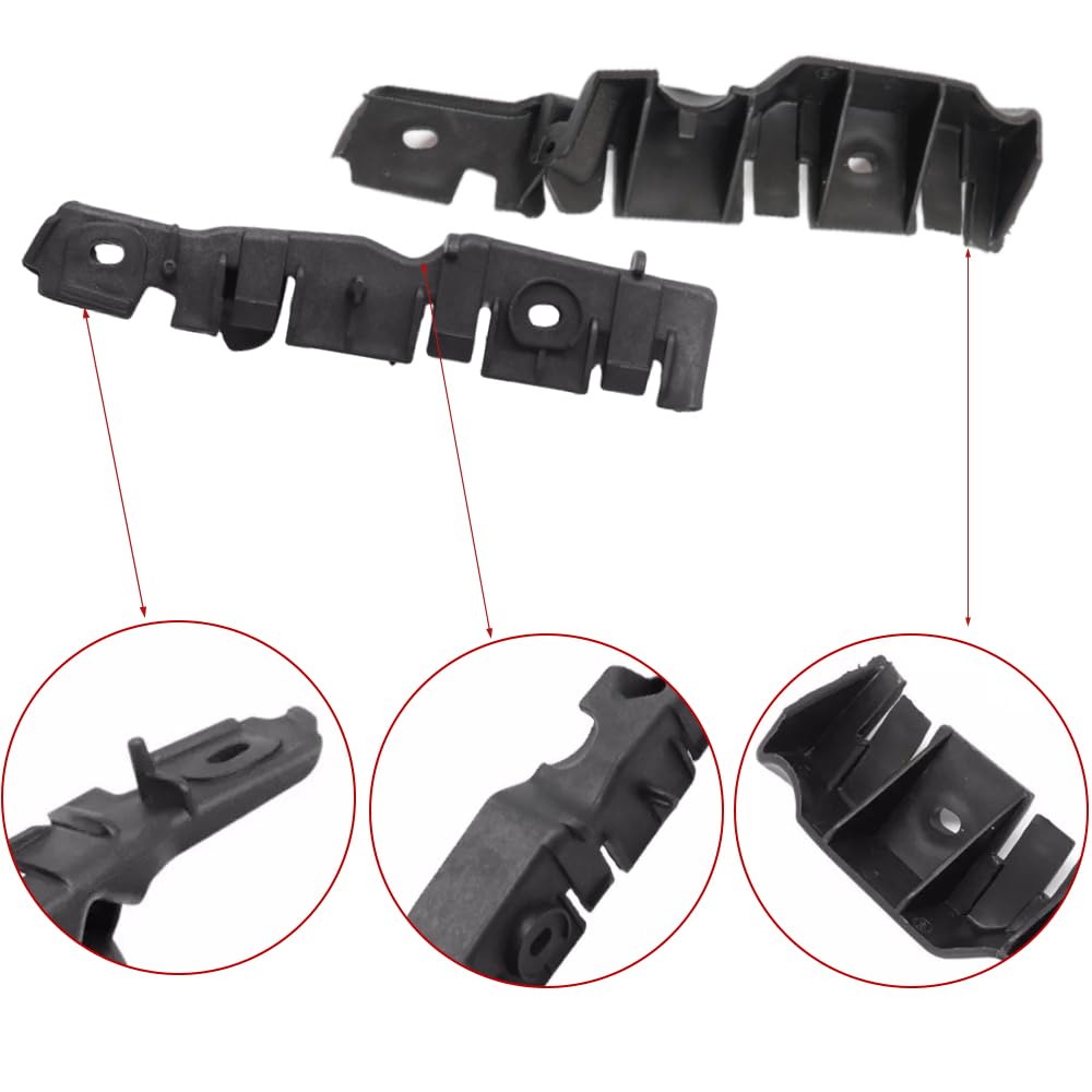 Support de guidage de pare-chocs avant gauche et droit, supports de fixation de pare-chocs avant de voiture, support de pare-chocs de voiture compatible avec Audi A3 2009-2013