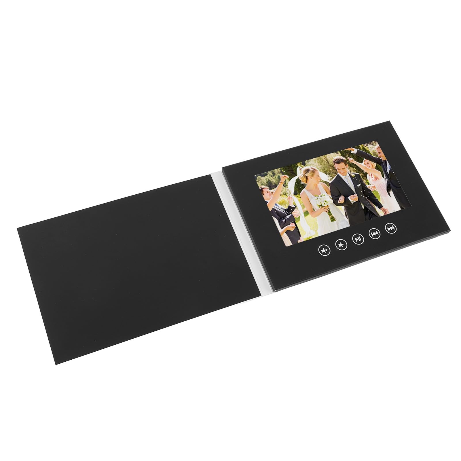 Tarjeta de Felicitación Electrónica con Vídeo Personalizable con Pantalla HD para Aniversario de Boda y Promoción Productos 8,3 X 5,9 Pulgadas (5 pulgadas)