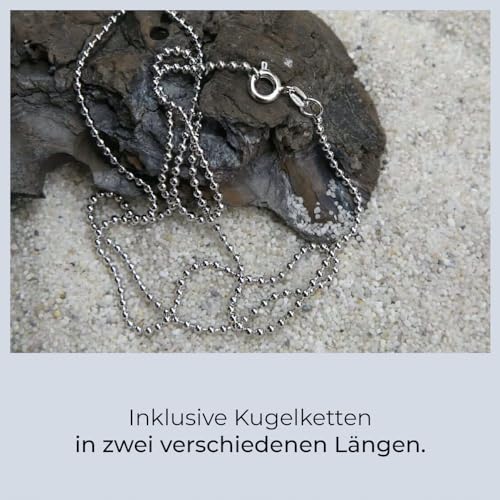 2 Stück personalisierte Erkennungsmarken | Dog Tag Kette mit Prägung | inklusive 2 Ketten & 2 Silencer im Set | diverse Texte und Motive möglich | Rambo | Militär Ausrüstung (Silberfarben matt)