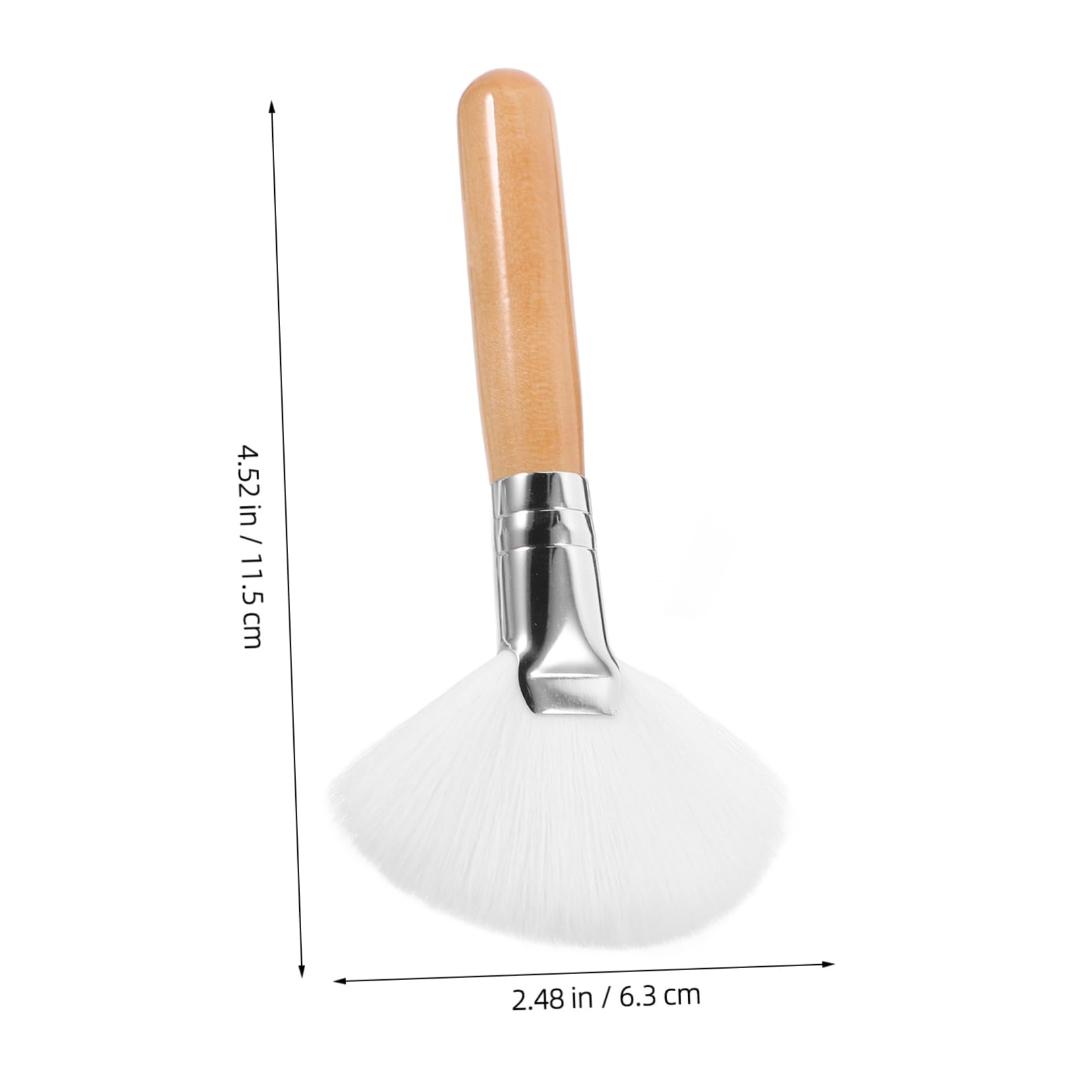 VALICLUD 2pcs Long Handle Powder Brush Setting Brush for Foundation Makeup Soft Hair for Blush Concealer Women's Makeup Tools